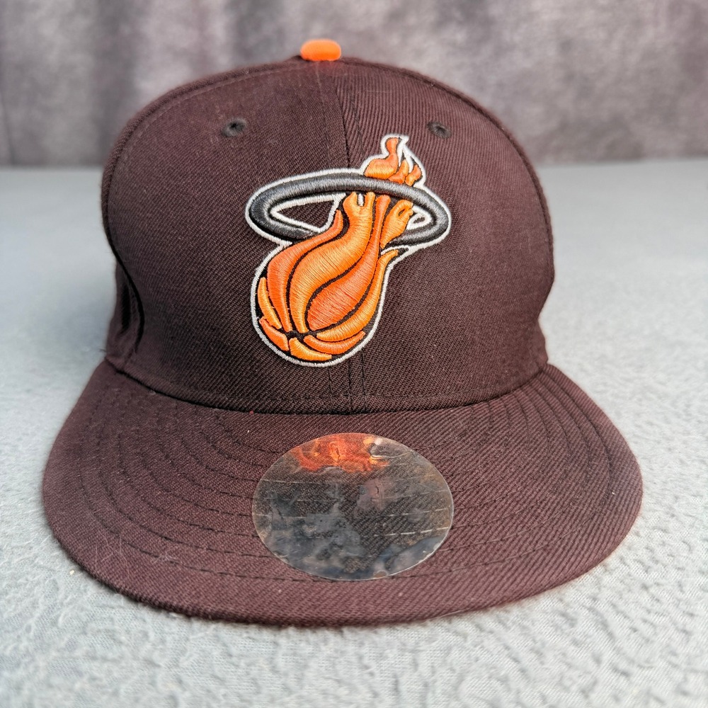 New Era 9FIFTY Miami Heat Hat Brown Orange NBA Hardwood Classics Snapback Cap